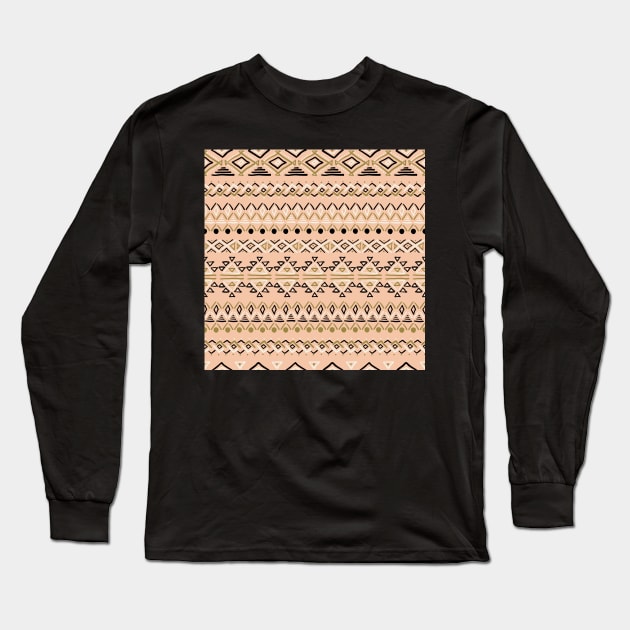 Set of geometric seamless patterns Long Sleeve T-Shirt by Olga Berlet